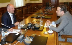4 July 2013 Deputy Speaker Popovic in meeting with Ambassador Bakradze